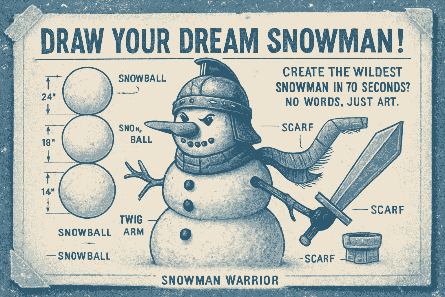 Draw Your Dream Snowman!