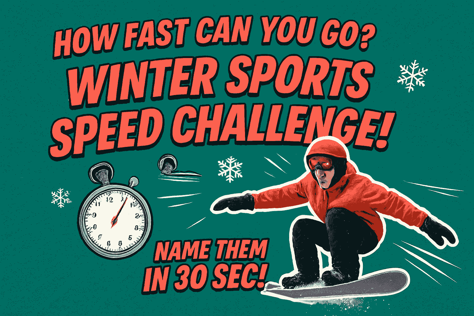 Winter Sports Speed Challenge!