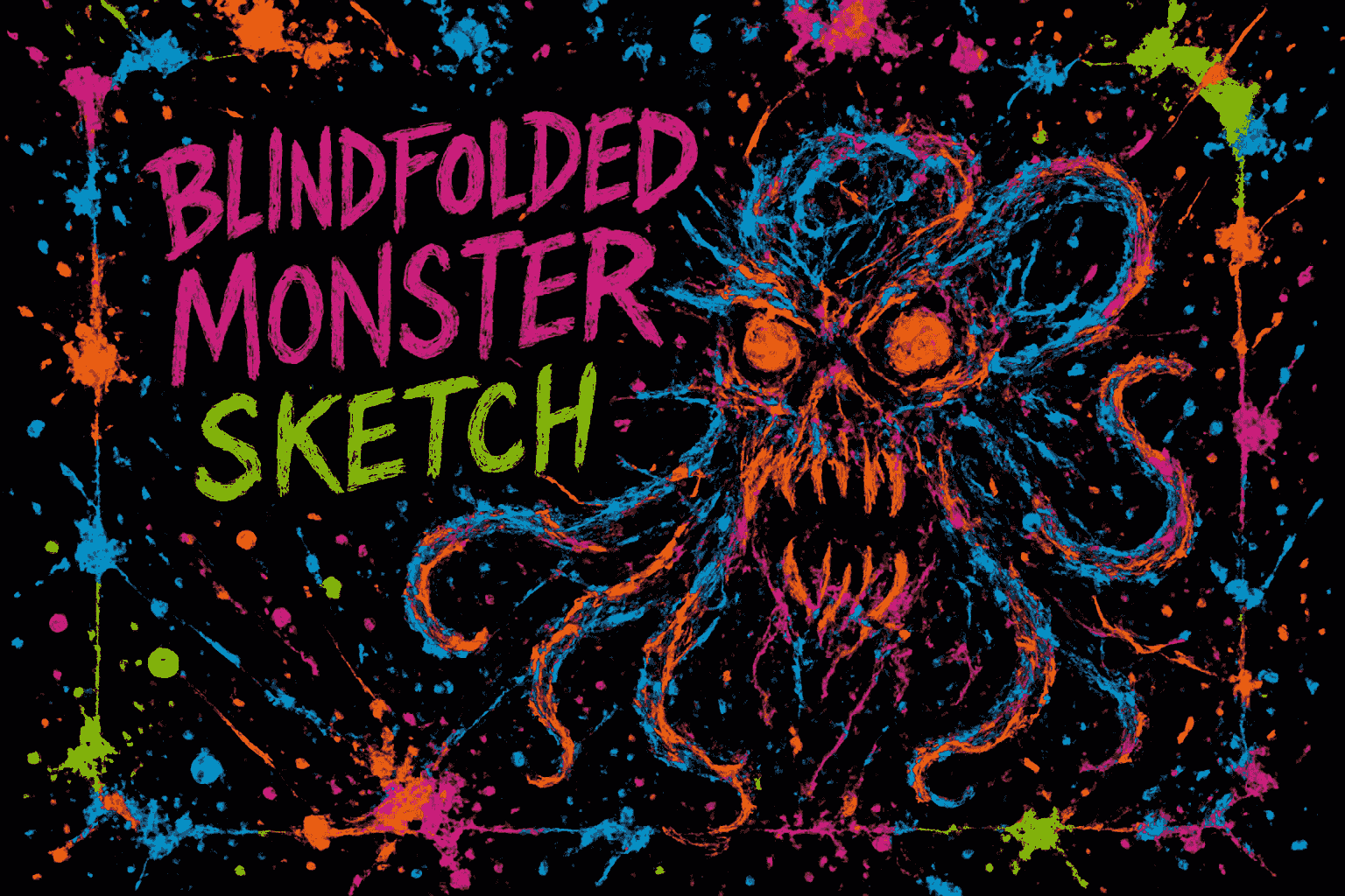 Blindfolded Monster Sketch