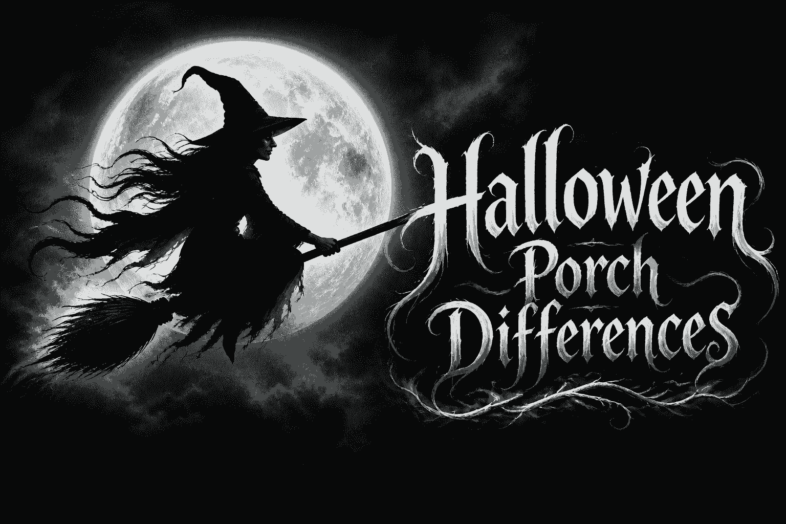 Halloween Porch Differences