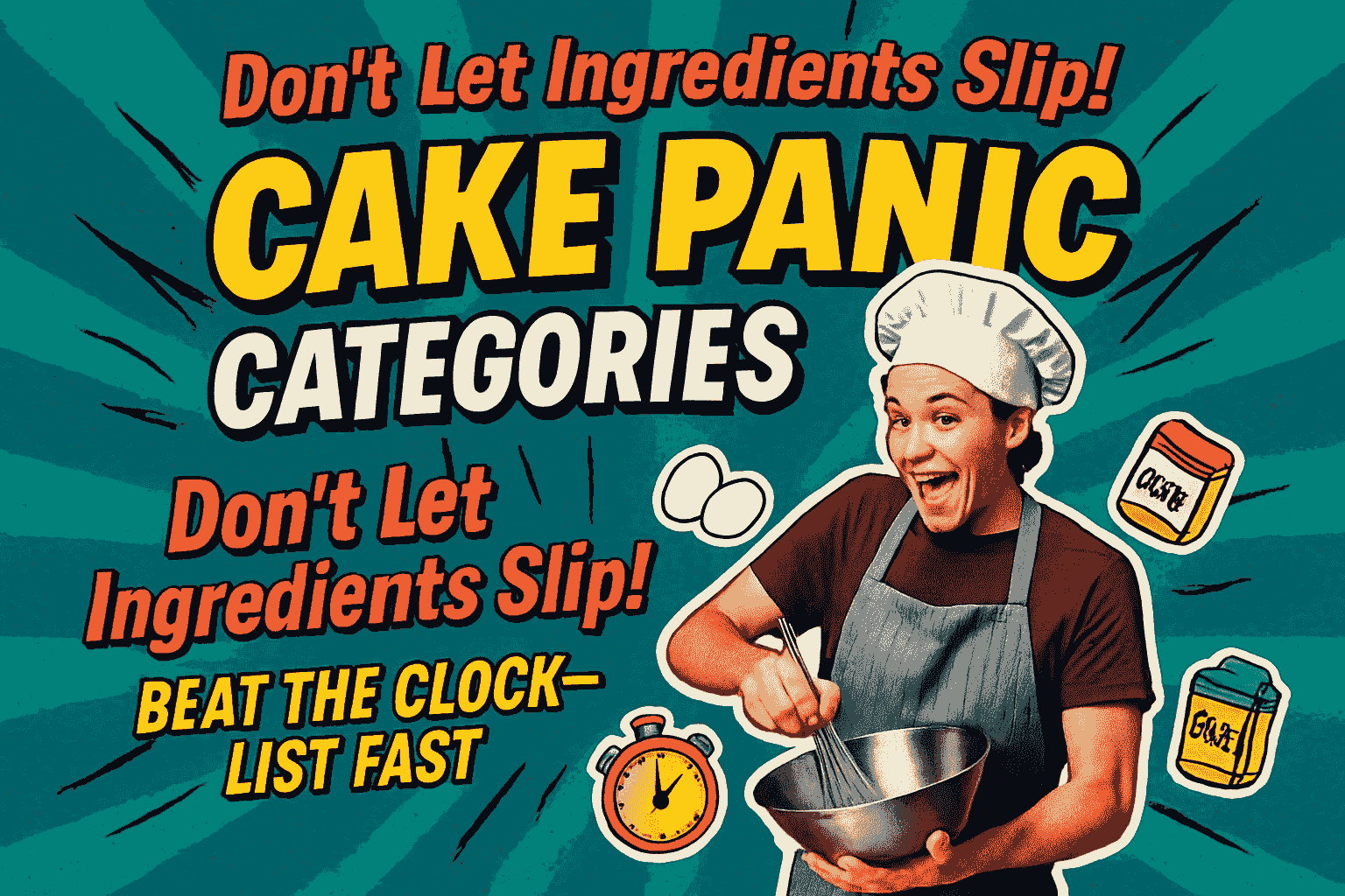 Cake Panic Categories