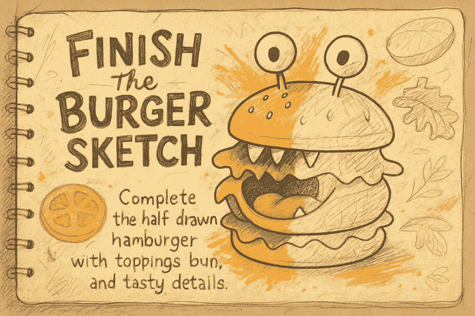 Finish the Burger Sketch
