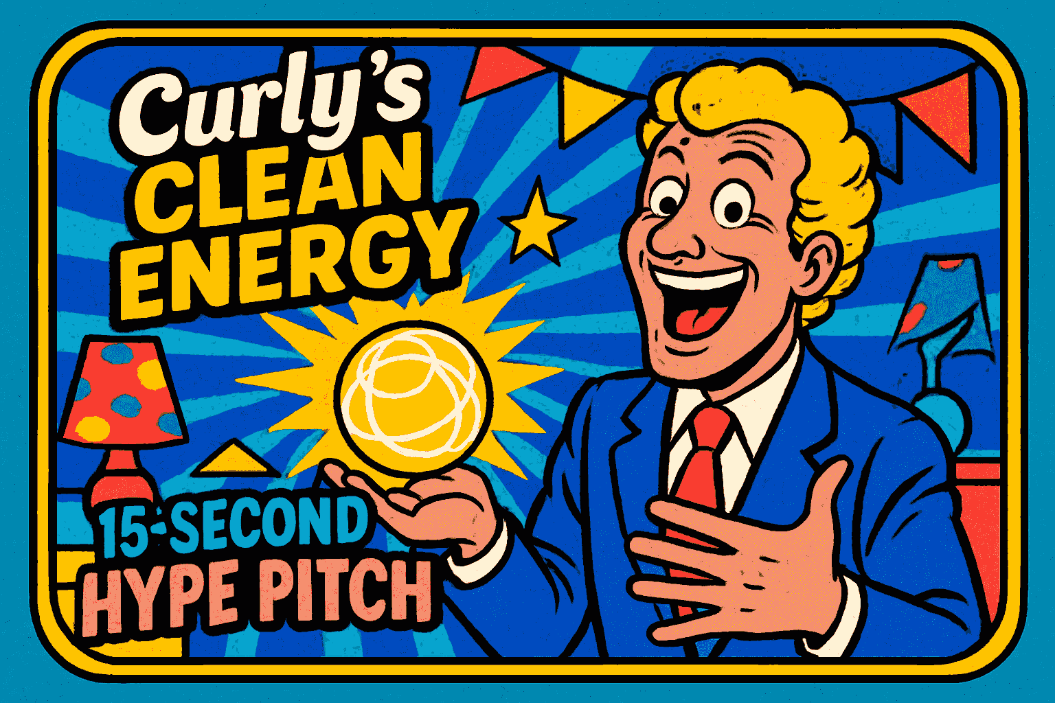 Curly’s Clean Energy 15-Second Hype Pitch