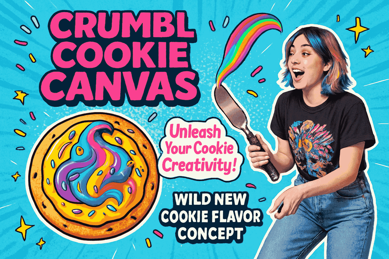 Crumbl Cookie Canvas