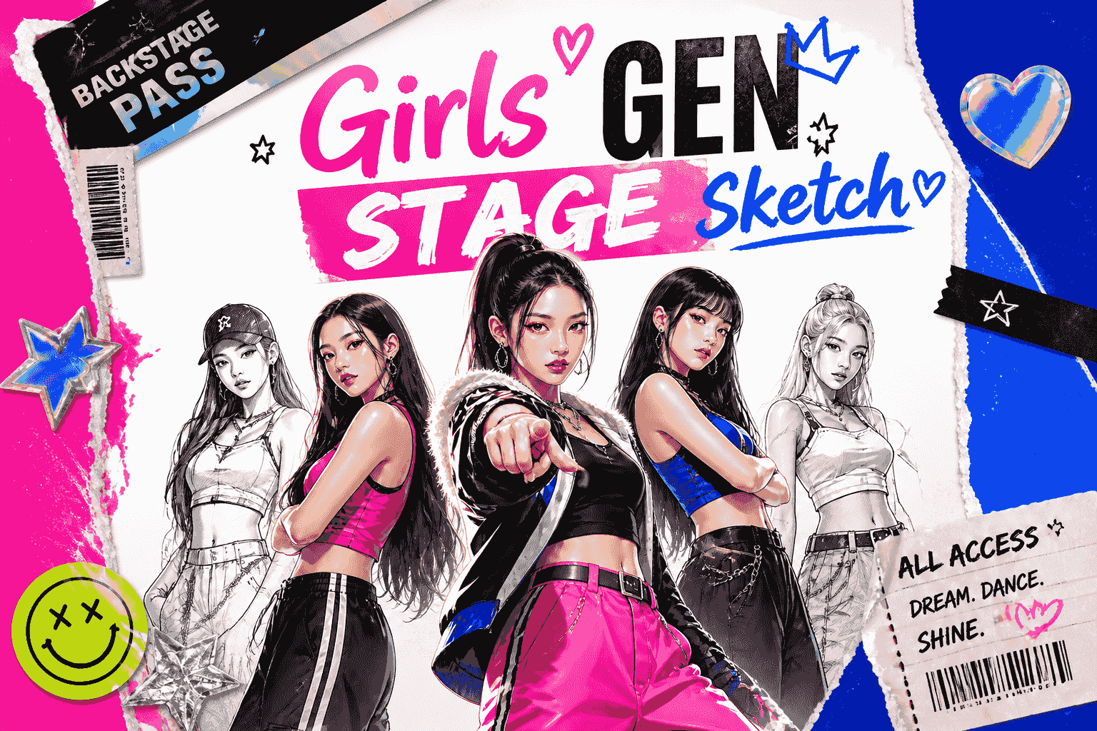 Girls' Gen Stage Sketch