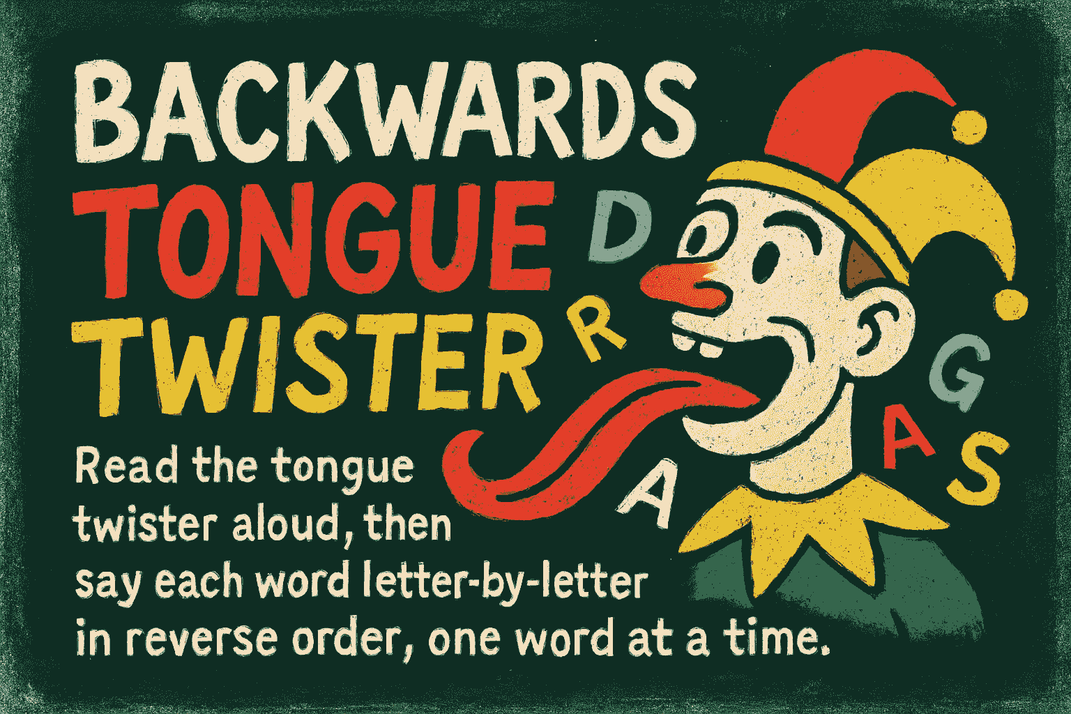 Backwards Tongue Twister