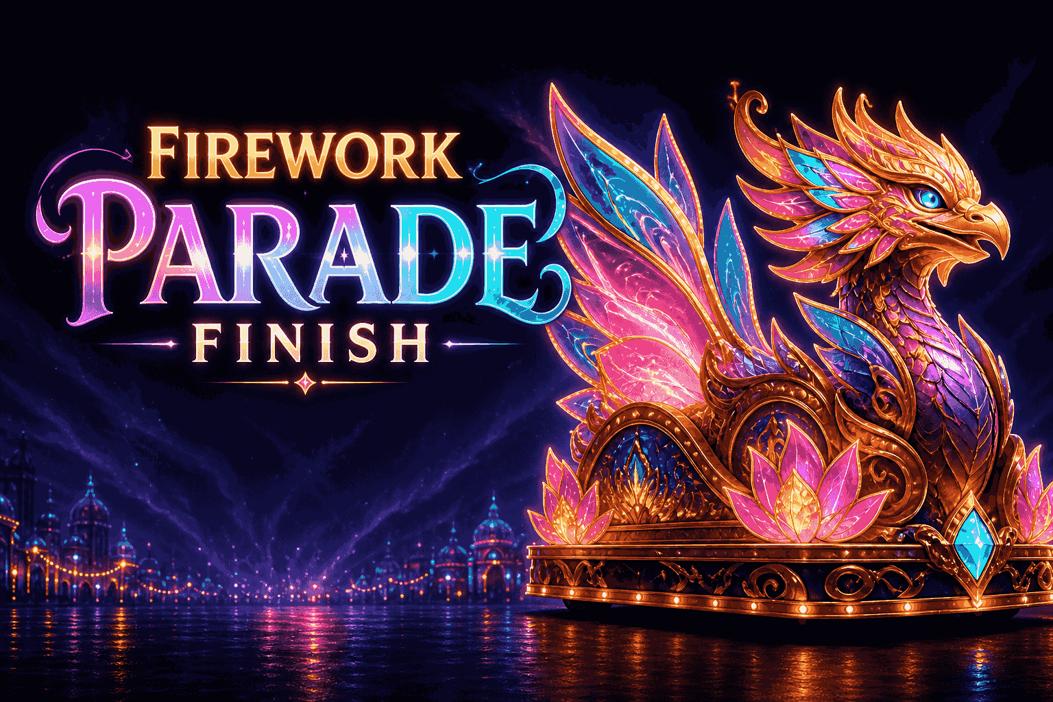 Firework Parade Finish