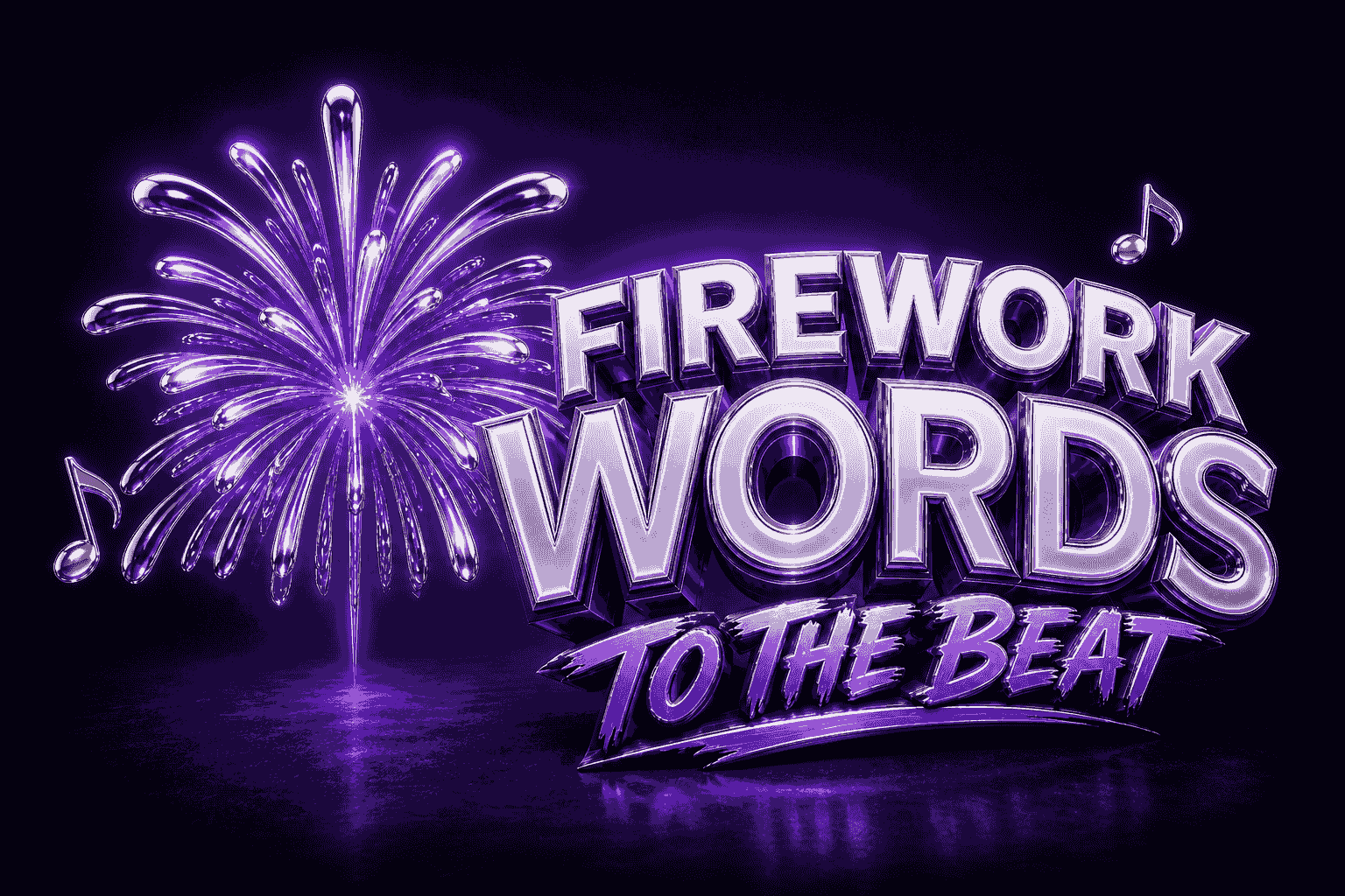 Firework Words to the Beat