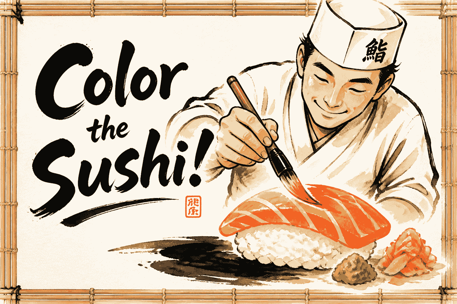 Color the sushi!