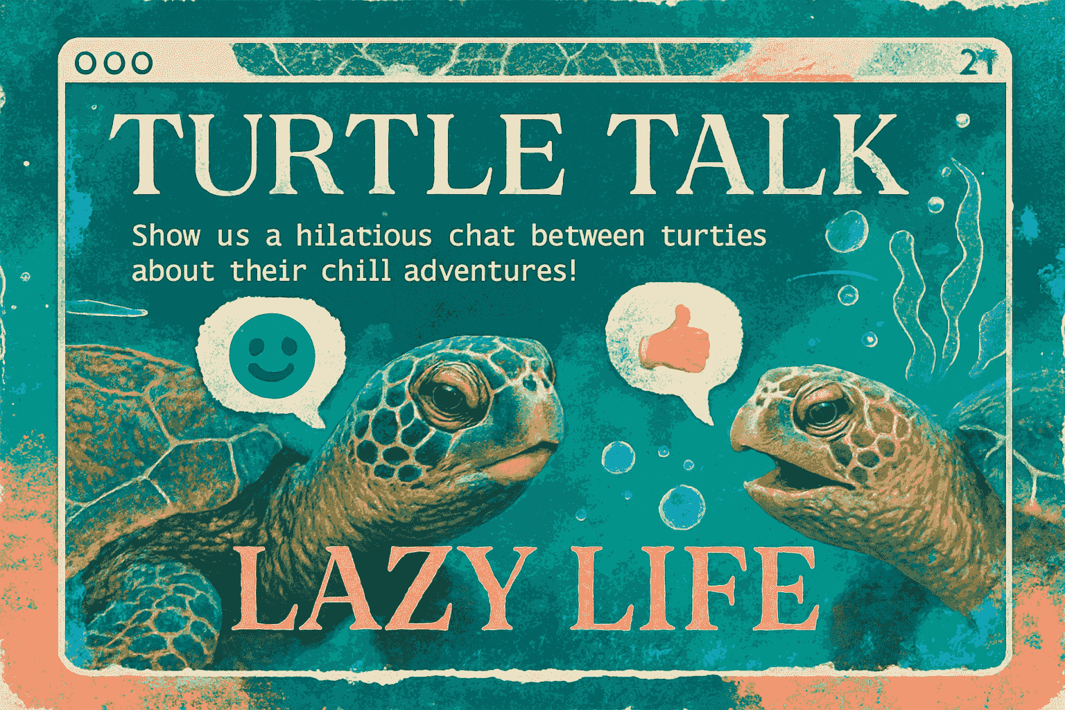 Turtle Talk: Lazy Life