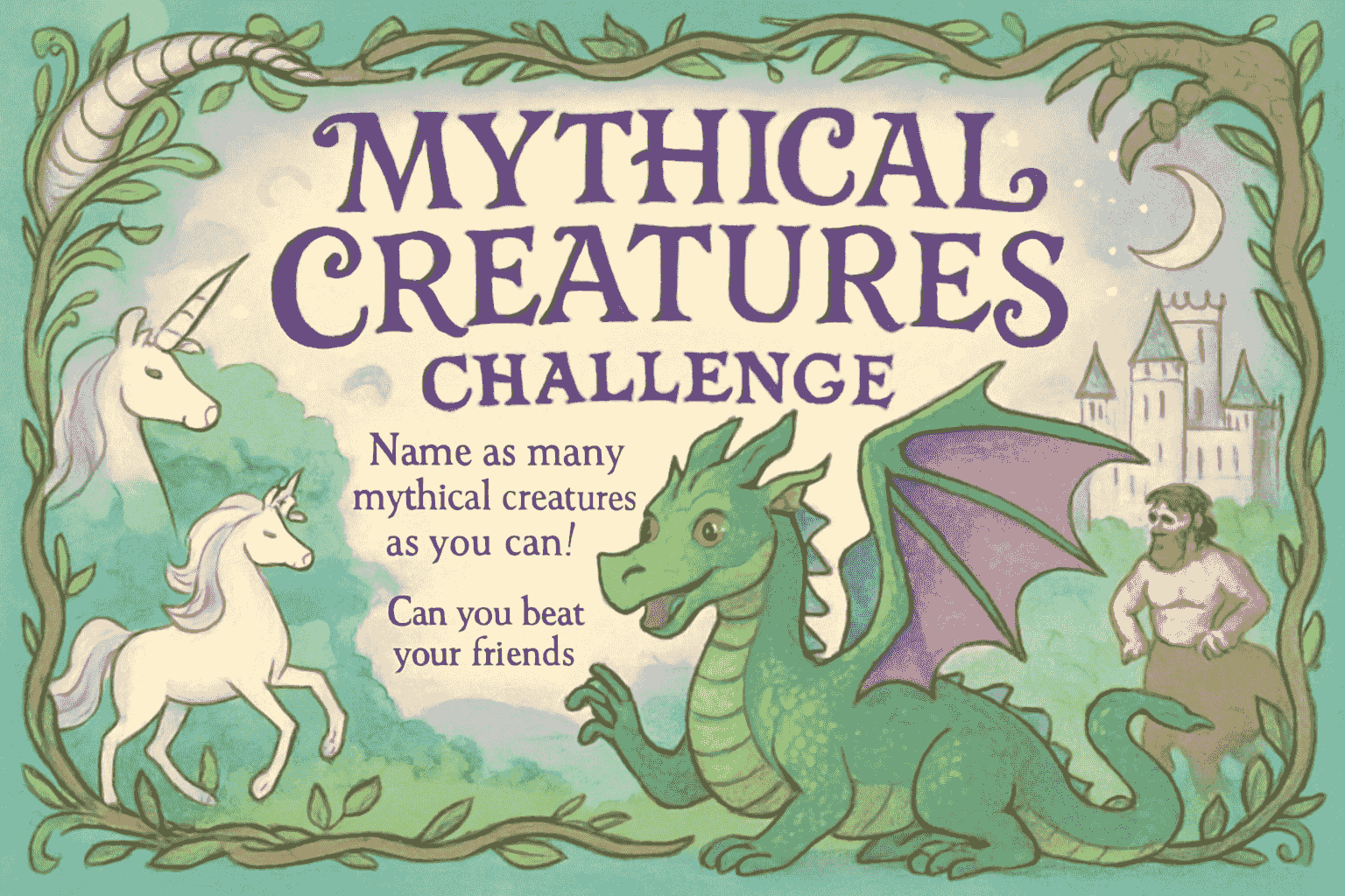Mythical Creatures Challenge