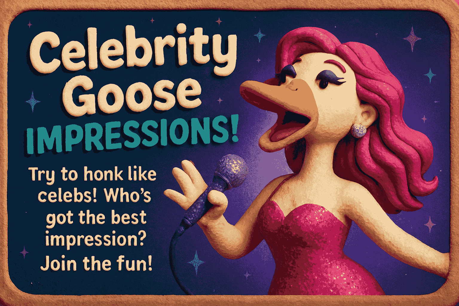 Celebrity Goose Impressions!