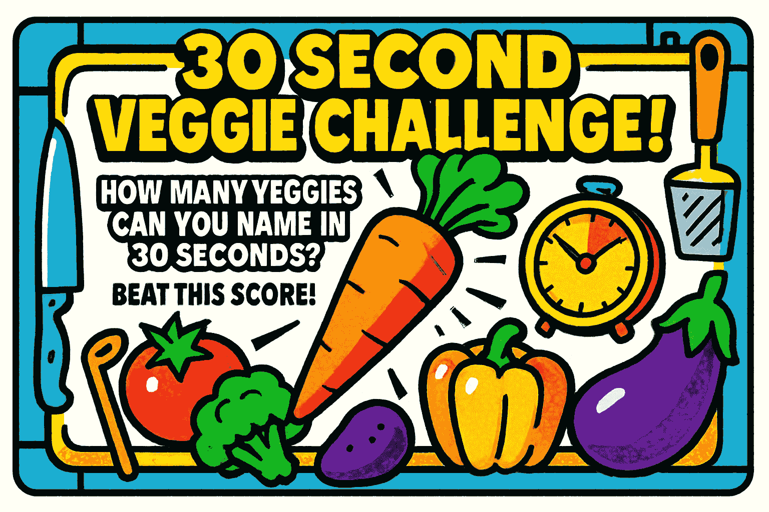 30 Second Veggie Challenge!