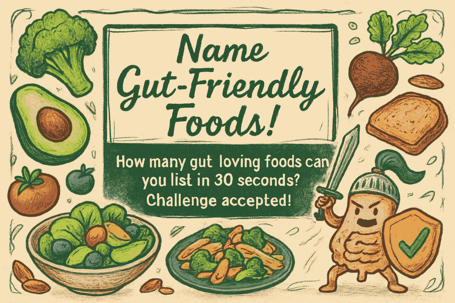 Name Gut-Friendly Foods!