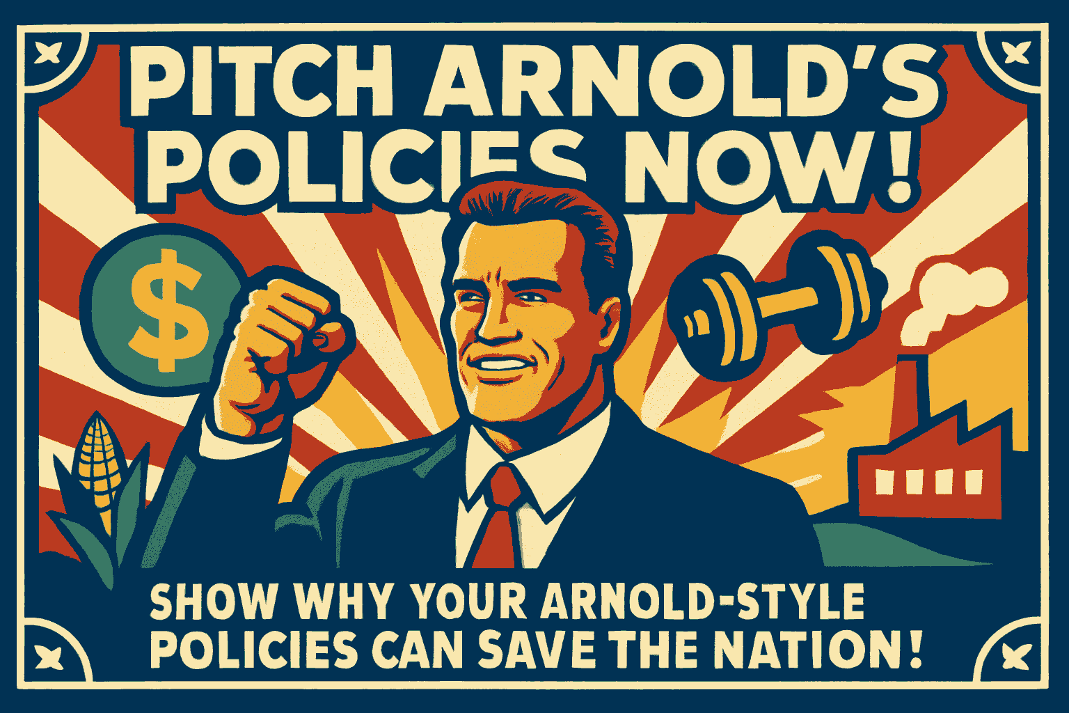 Pitch Arnold's Policies Now!