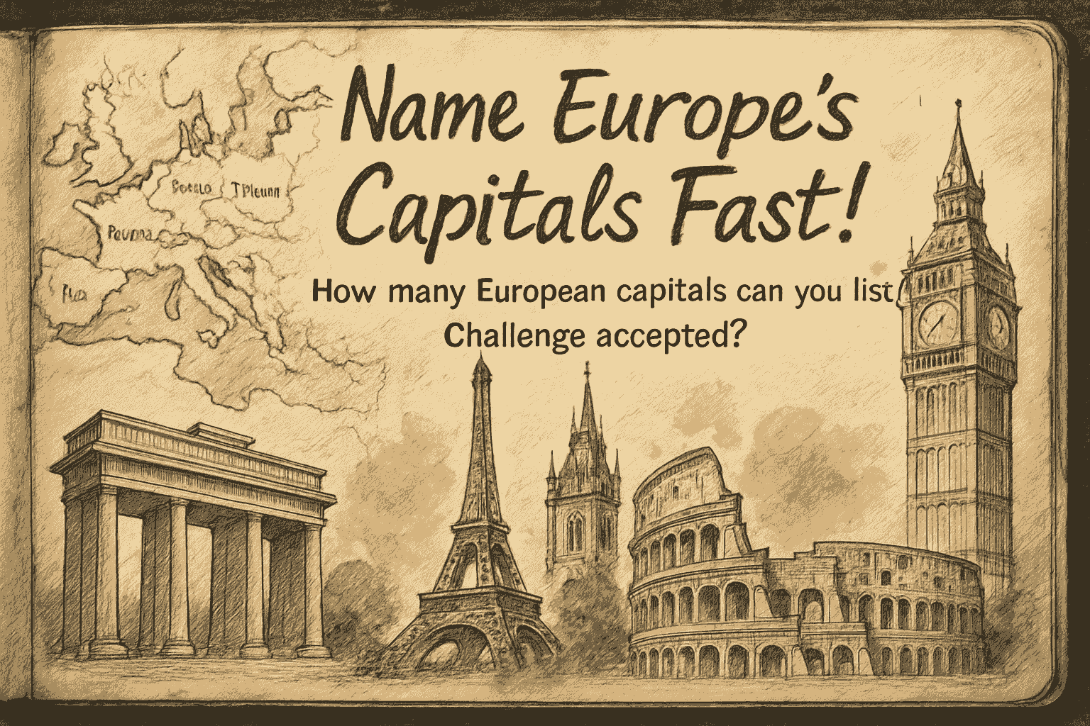 Name Europe's Capitals Fast!