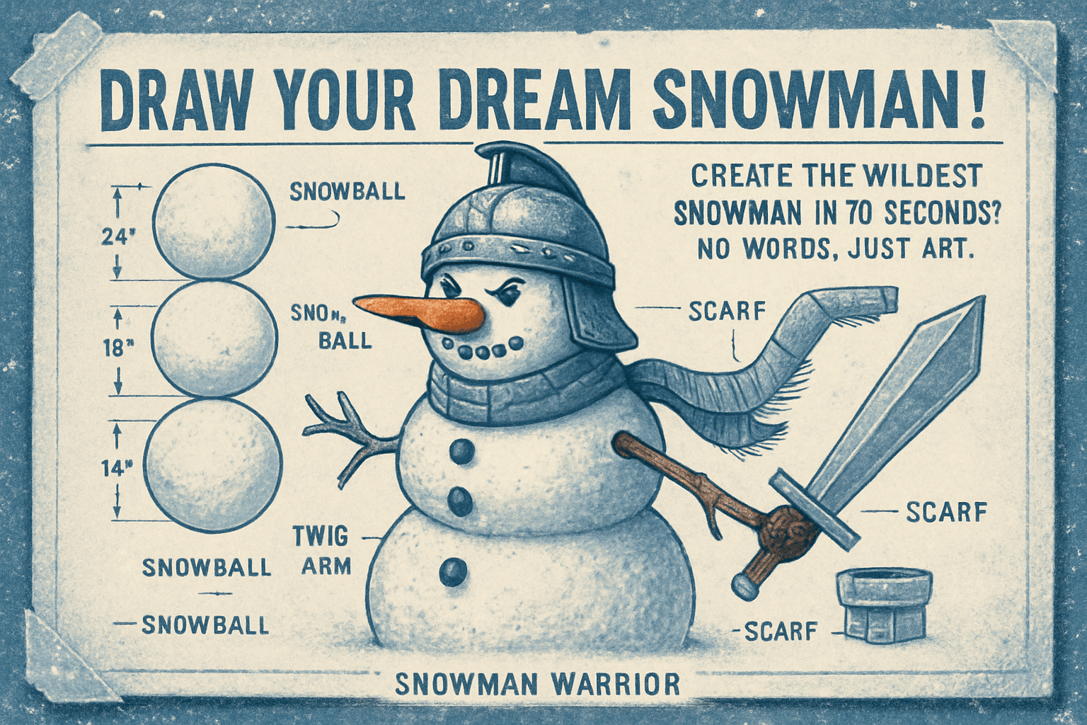 Draw Your Dream Snowman!