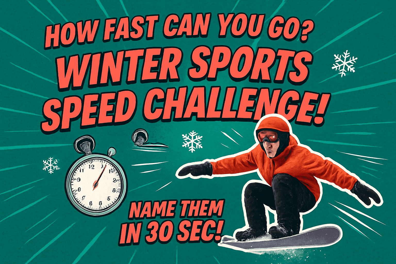 Winter Sports Speed Challenge!