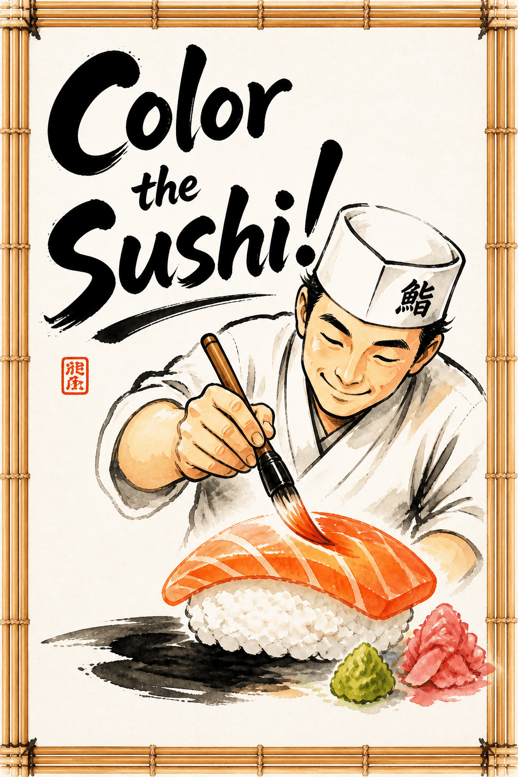Color the sushi!
