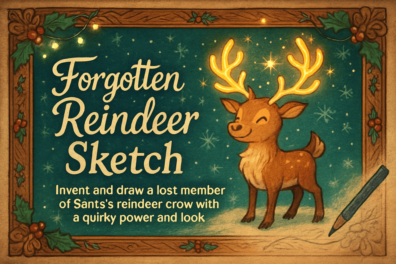 Forgotten Reindeer Sketch