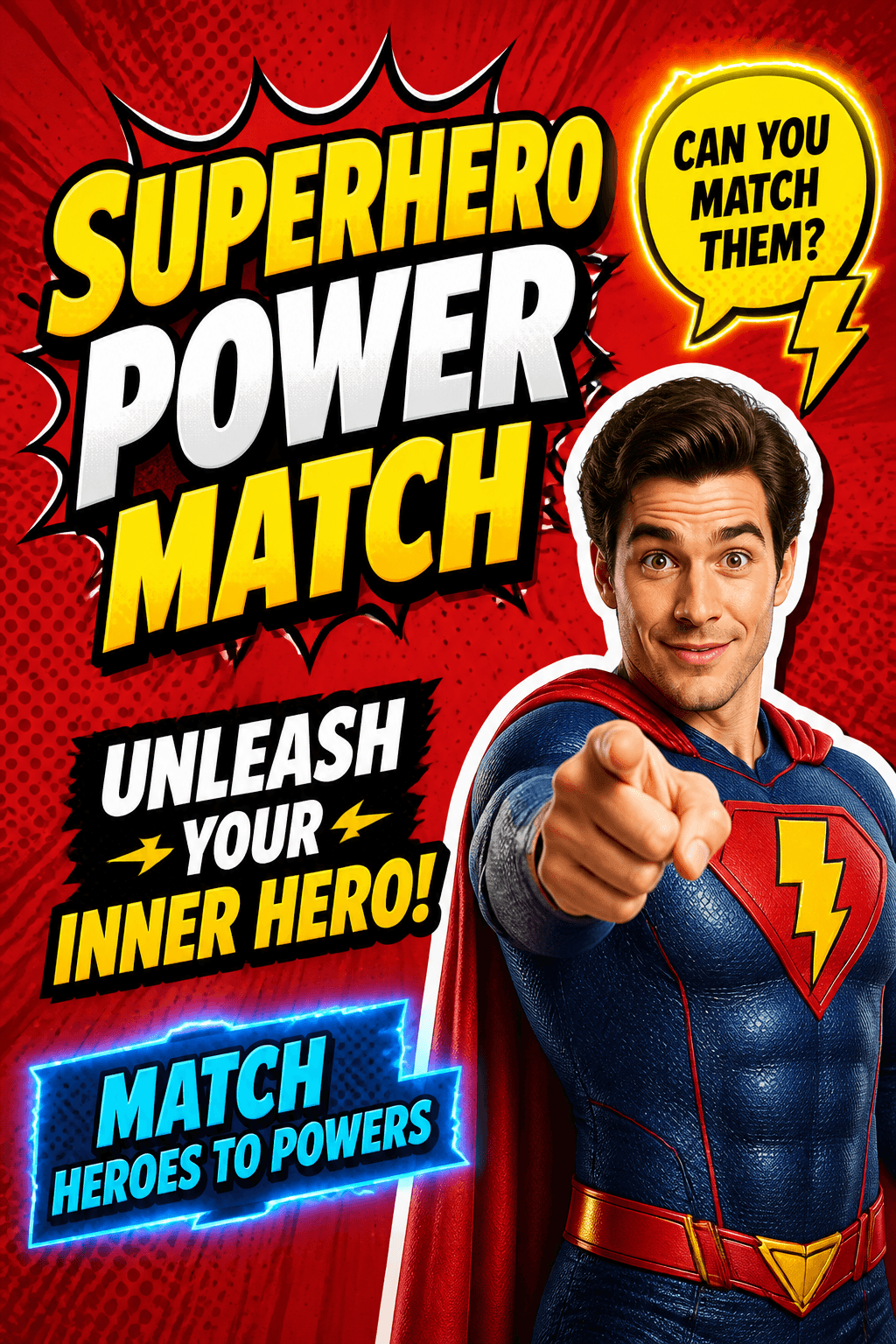 Superhero Power Match