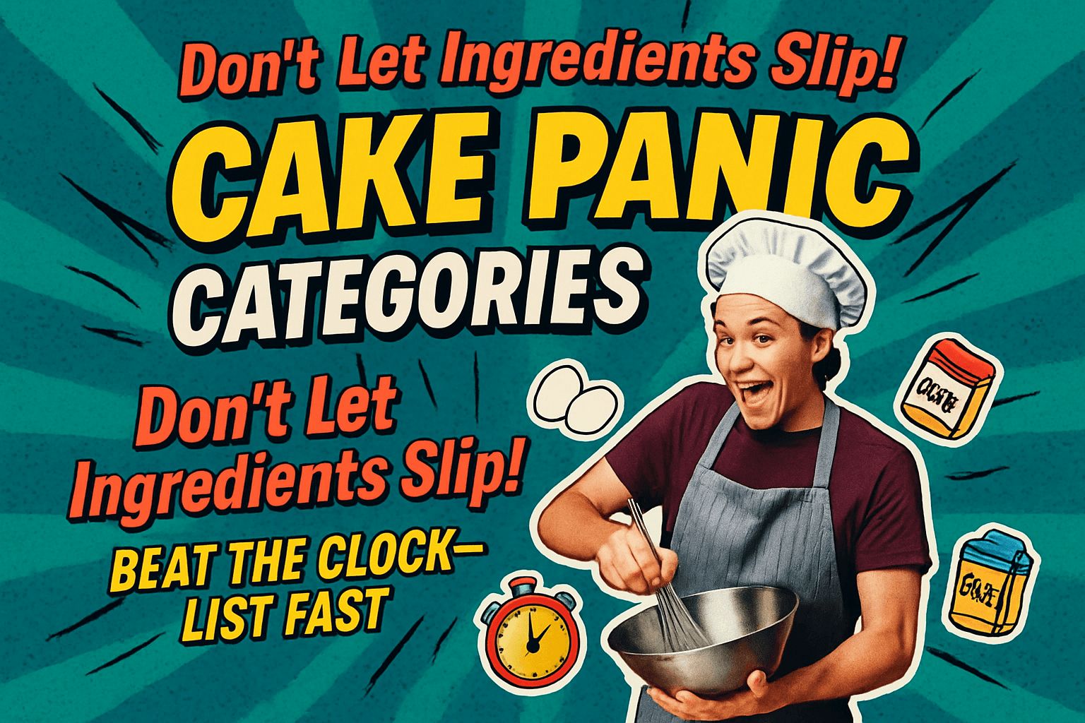 Cake Panic Categories