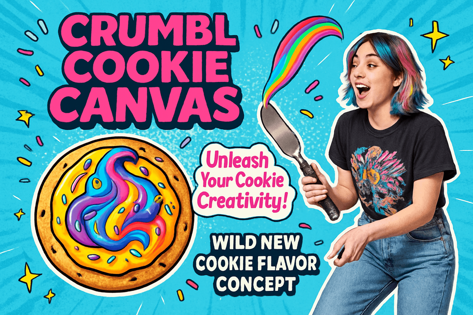 Crumbl Cookie Canvas