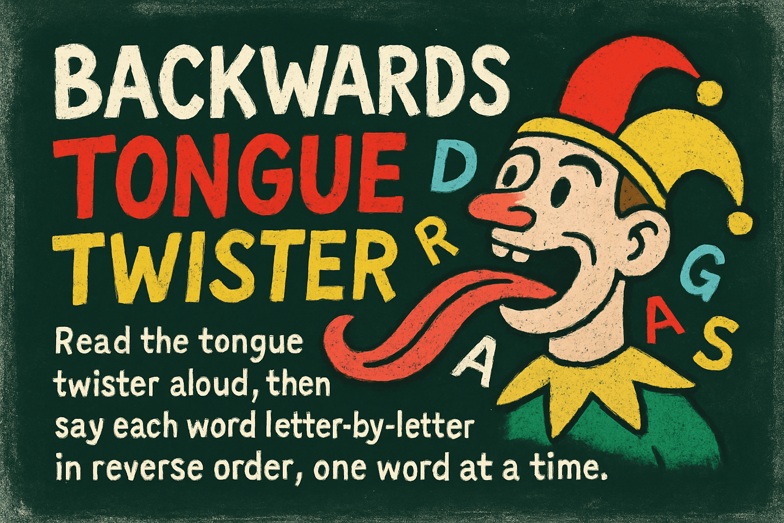 Backwards Tongue Twister