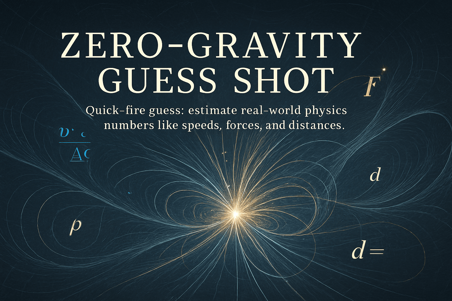 Zero-Gravity Guess Shot