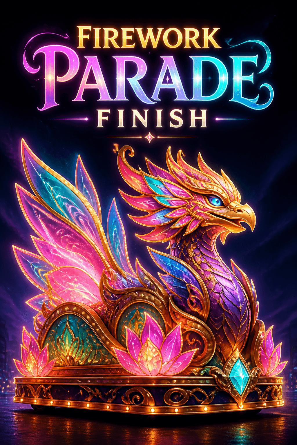 Firework Parade Finish