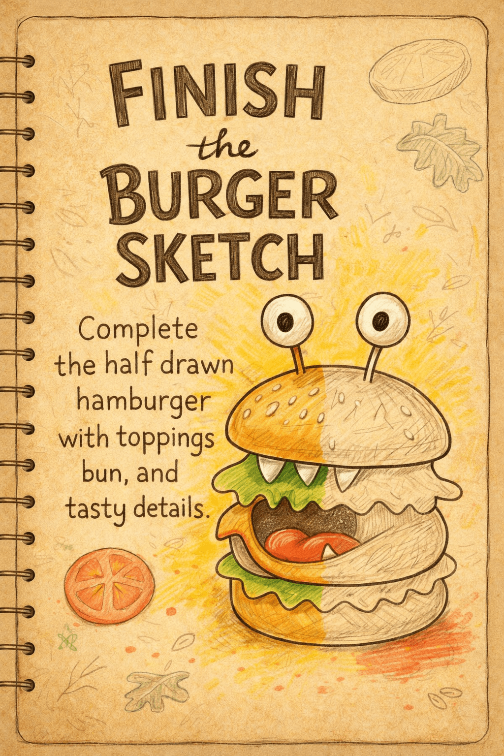 Finish the Burger Sketch