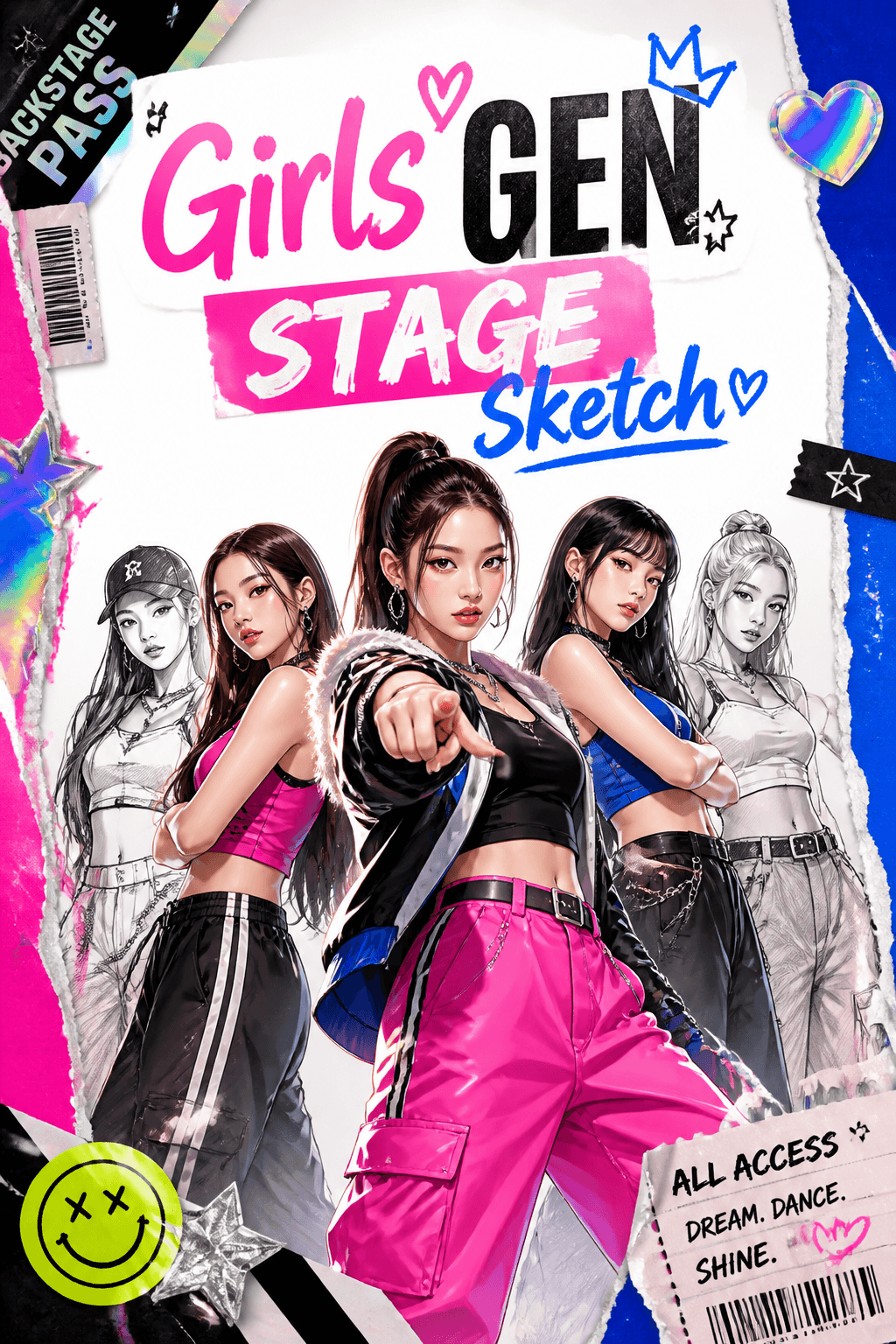 Girls' Gen Stage Sketch