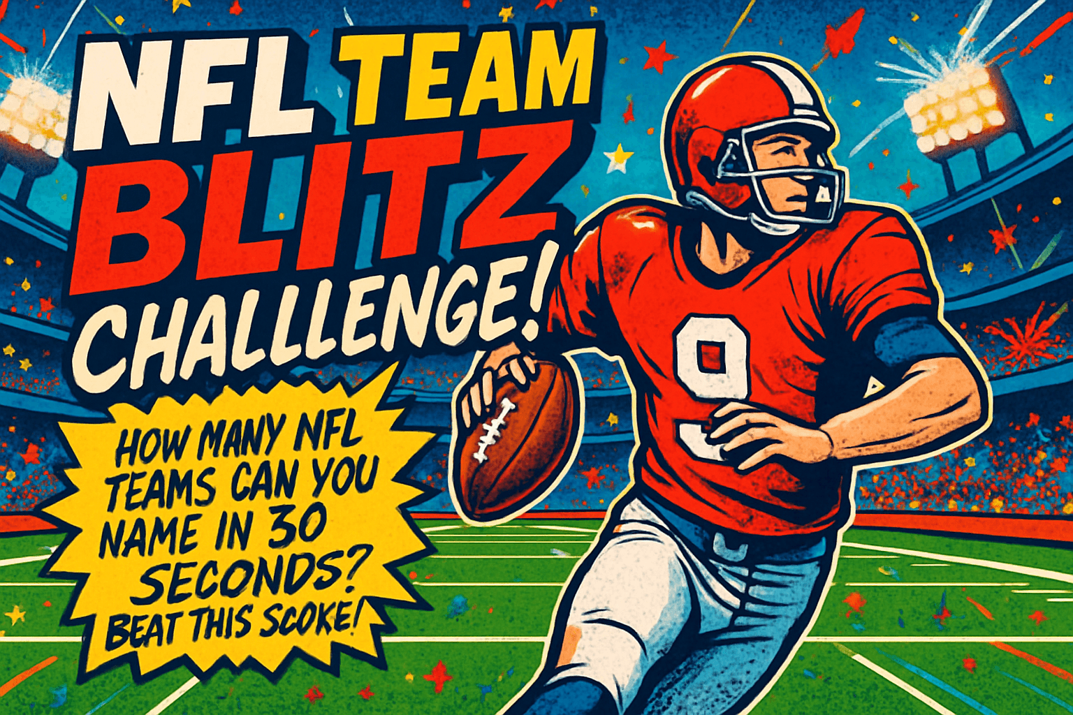 NFL Team Blitz Challenge!