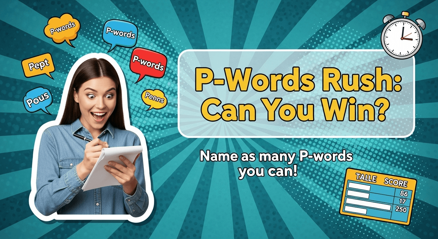 P-Words Rush: Can You Win?