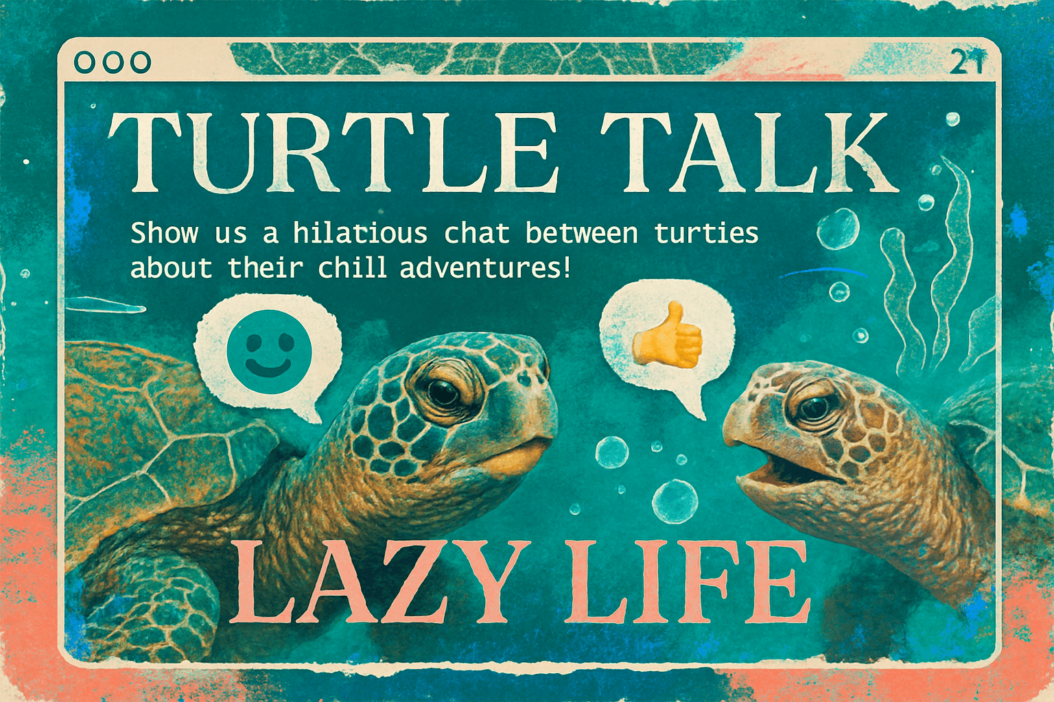 Turtle Talk: Lazy Life