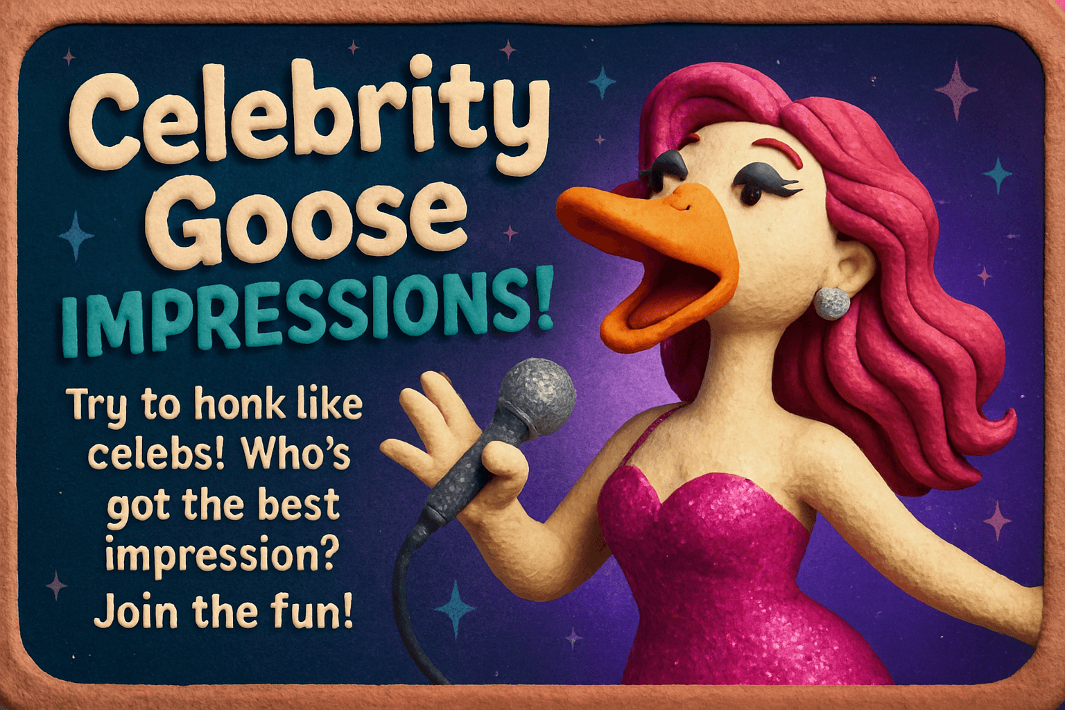 Celebrity Goose Impressions!