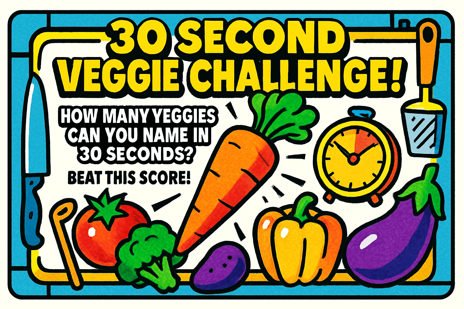 30 Second Veggie Challenge!