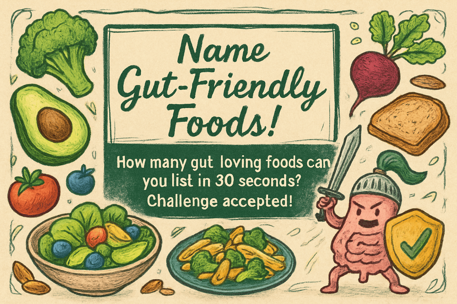 Name Gut-Friendly Foods!
