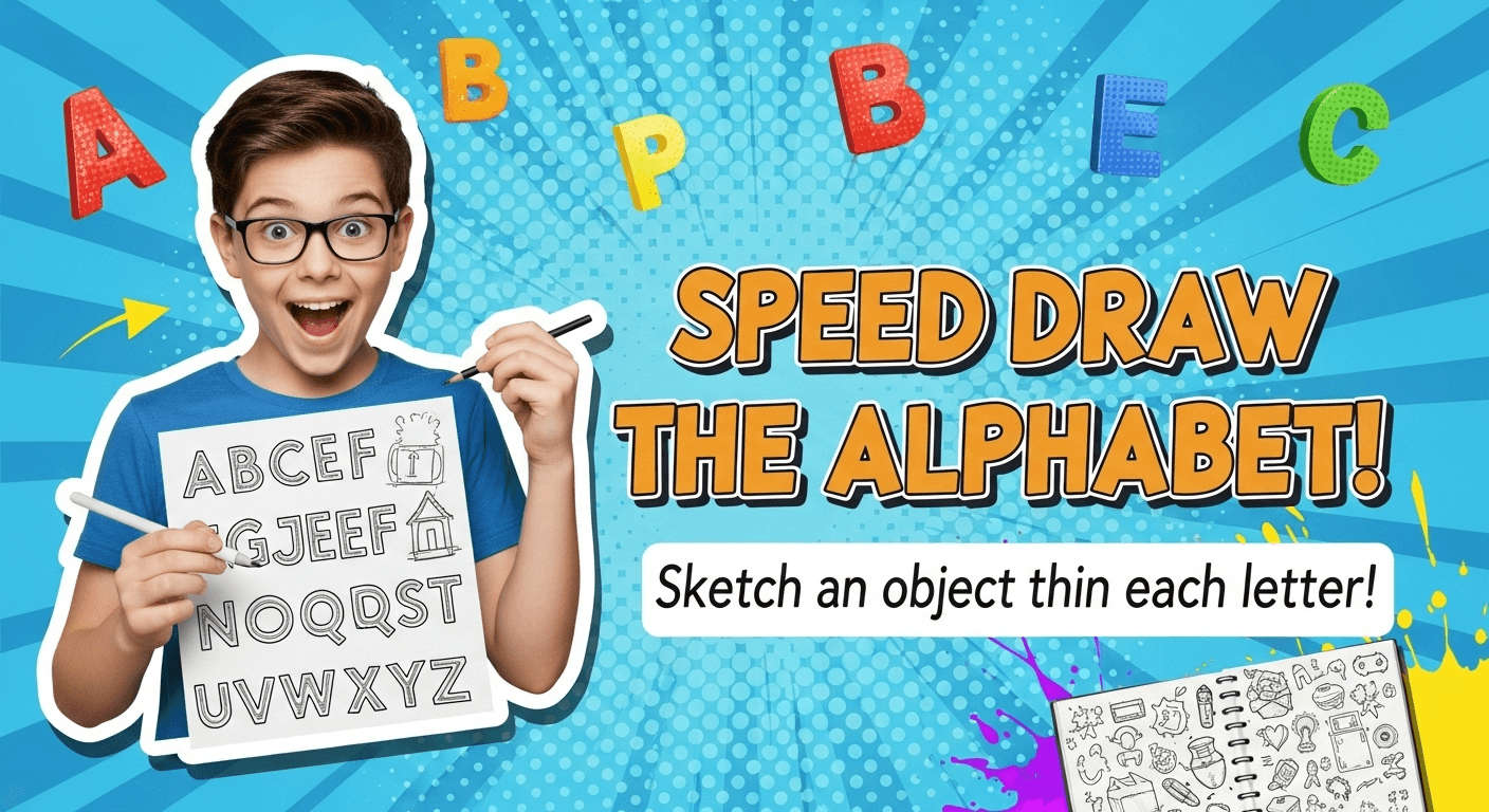 Speed Draw the Alphabet!