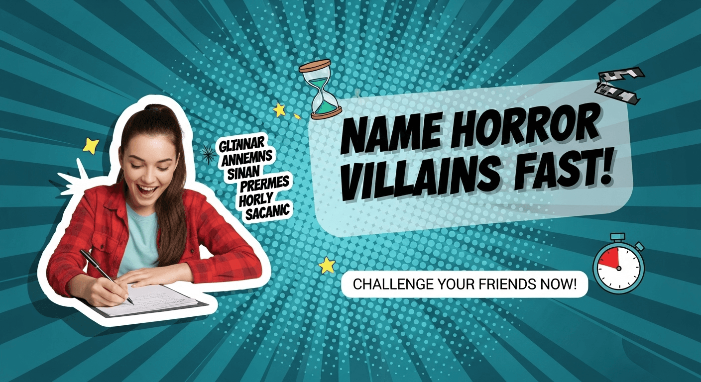 Name Horror Villains Fast!
