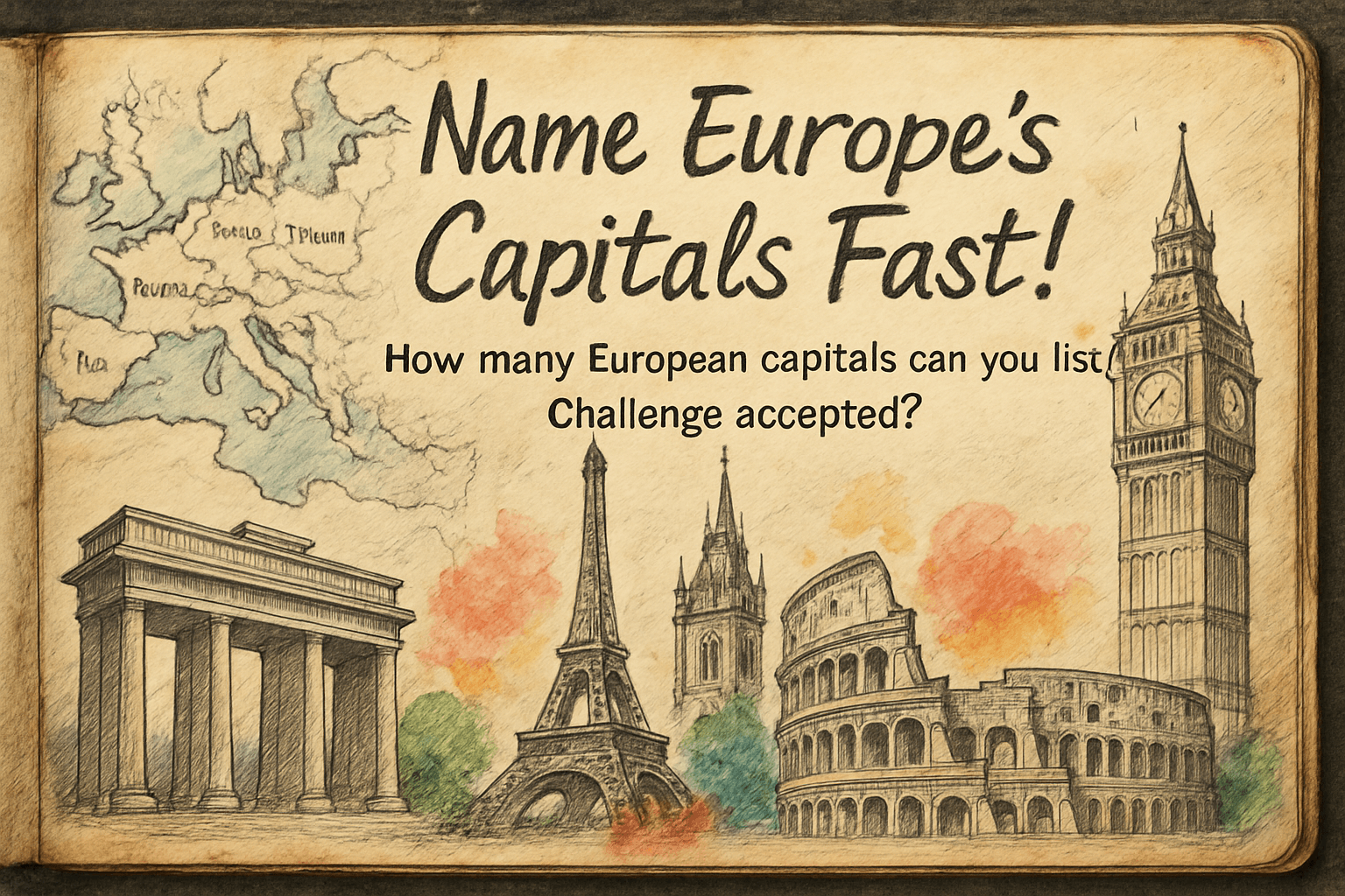 Name Europe's Capitals Fast!
