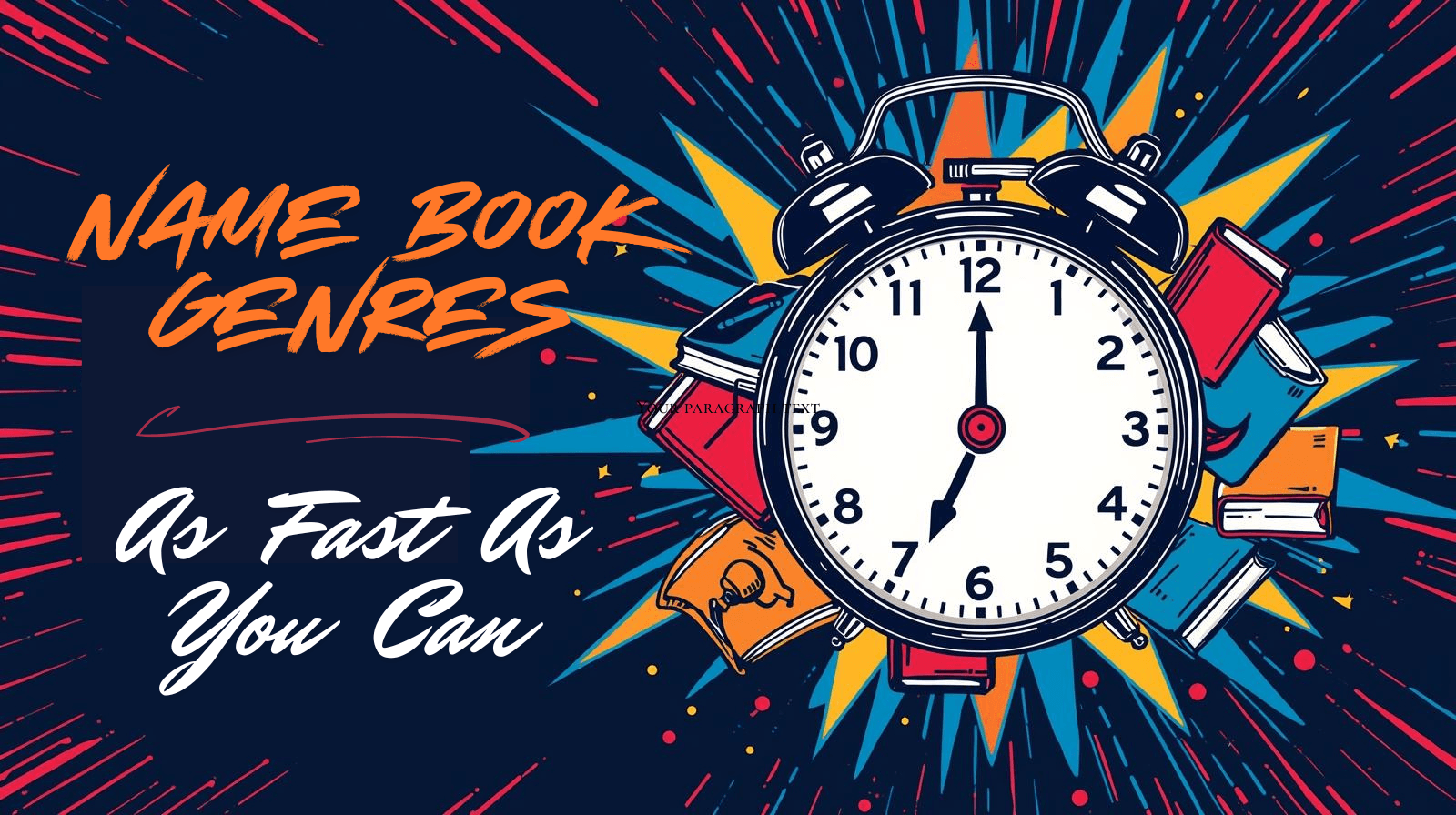 Name Book Genres in 30 Secs!